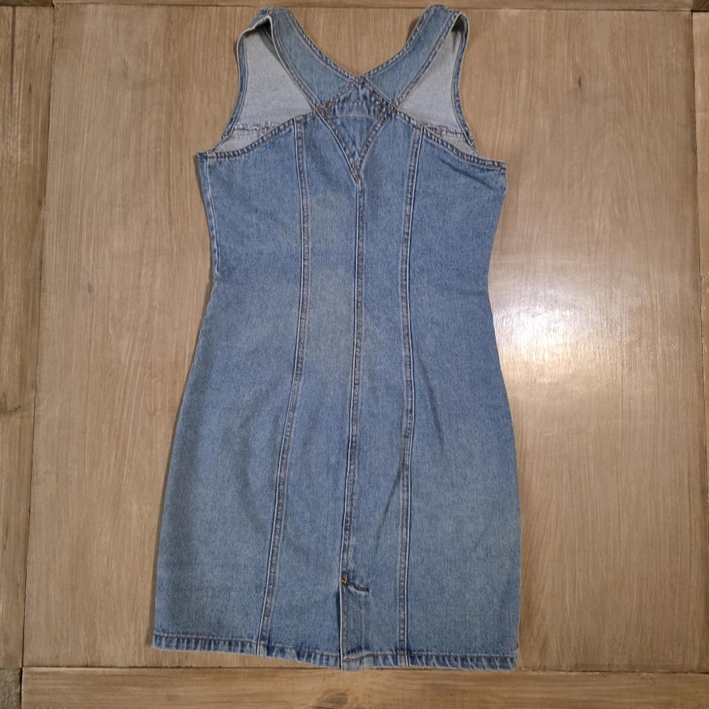 Vintage Unionbay Washed Denim Button-Front Dress – Size S - Picture 2 of 7